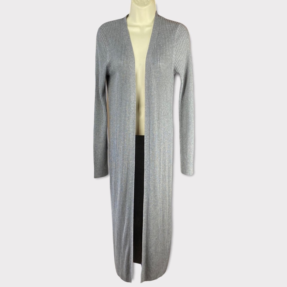 Neiman Marcus Womens Gray Duster Cardigan Acrylic/Rayon